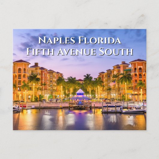 Fifth Avenue South Naples Florida Briefkaart (Voorkant)