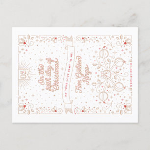 FIFTH DAY OF CHRISTMAS / Christmas Postcard Feestdagenkaart