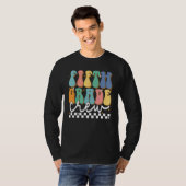Fifth Grade Crew Groovy Back School 5th Grade Teac T-shirt (Voorkant volledig)