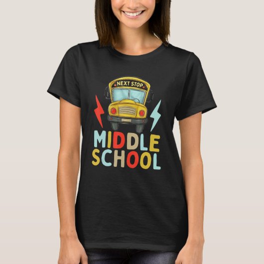 Fifth Grade Graduation Next Stop Middle School T-shirt (Voorkant)