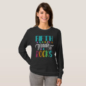 Fifth Grade Rocks  Team 5th Grade Teacher Kids Boy T-shirt (Voorkant volledig)
