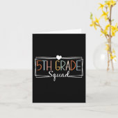 Fifth Grade Squad Teachers Kinder 5th Grade Terug Kaart (Gele Bloem)