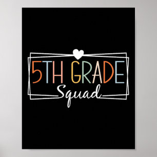 Fifth Grade Squad Teachers Kinder 5th Grade Terug Poster