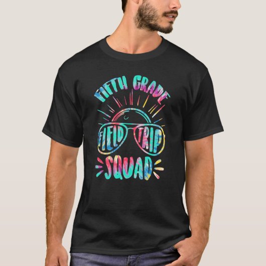 Fifth Grade Students School Zoo Field Trip Squad M T-shirt (Voorkant)