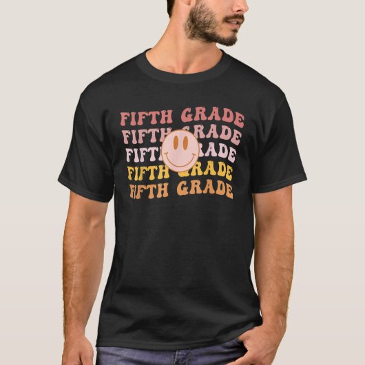 Fifth Grade Vibes 5th Grade Team 1st Day of School T-shirt (Voorkant)