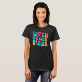 Fifth Grade Vibes First Day Back To School Tie Dye T-shirt (Voorkant volledig)
