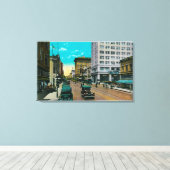 Fifth Street Kijkend North, San Diego Canvas Afdruk (Insitu (Houten vloer))