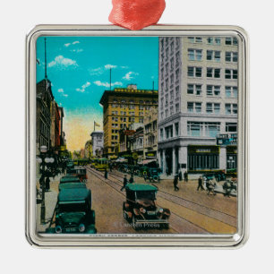 Fifth Street Kijkend North, San Diego Metalen Ornament