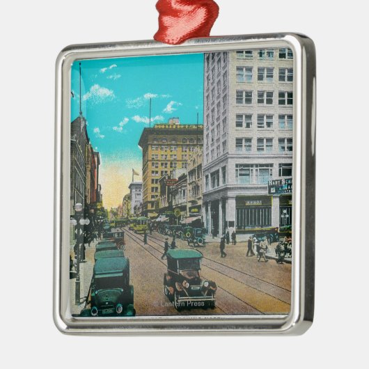 Fifth Street Kijkend North, San Diego Metalen Ornament (Links)