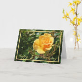 Fifth Wedding Anniversary Wishes Yellow Rose Kaart (Gele Bloem)