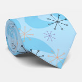 Fifties Atomic in Blauw Stropdas (Opgerold)