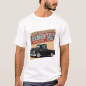 Fifties Black Street Rod Truck T-shirt (Voorkant)