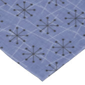 Fifties Blauw met zwarte Starbursts | atoomretrosp Tafelkleed (Gekanteld)