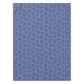 Fifties Blauw met zwarte Starbursts | atoomretrosp Tafelkleed (Voorkant)