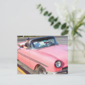 Fifties Cars Cuba Briefkaart (Staand voorkant)