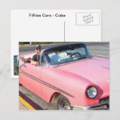 Fifties Cars Cuba Briefkaart (Voorkant / Achterkant)