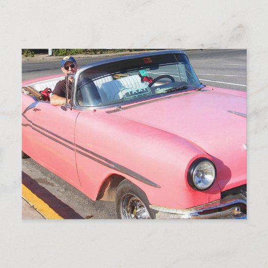 Fifties Cars Cuba Briefkaart (Voorkant)