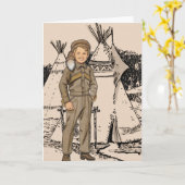 Fifties Daniel Boone Kaart (Gele Bloem)