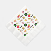 Fifties Diner Nostalgische Style Records, voedsel Servet (Hoek)