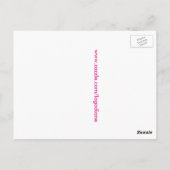 Fifties Fabric Flower Postcard Briefkaart (Achterkant)