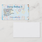 Fifties Fun Sock Hop Visitekaartje (Voorkant / Achterkant)