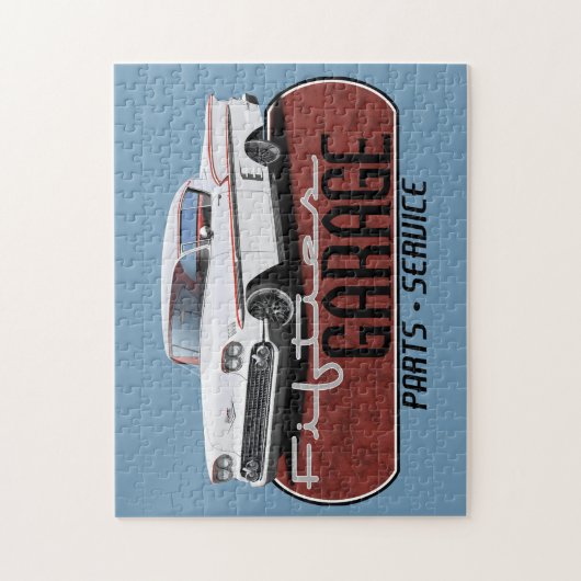 Fifties Garage Legpuzzel (Verticaal)