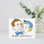 fifties happy Jubileum Briefkaart (Staand voorkant)