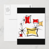 Fifties Modern Briefkaart (Voorkant / Achterkant)