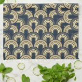  Fifties Retro Abstract art 2 Theedoek (Gevouwen)