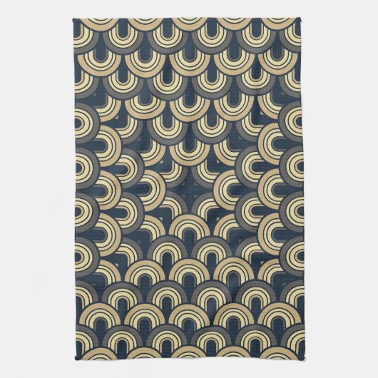  Fifties Retro Abstract art 2 Theedoek (Verticaal)