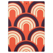 Fifties Retro Abstract Klembord (Achterkant)