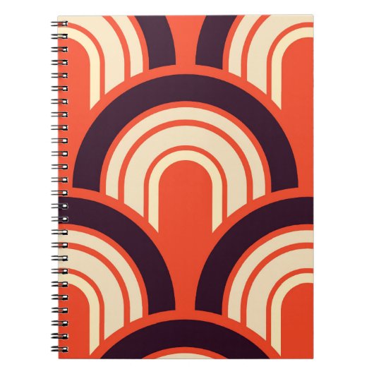 Fifties Retro Abstract Notitieboek (Voorkant)
