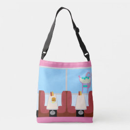Fifties Sock Hop Era Retro Diner Cartoon Crossbody Tas