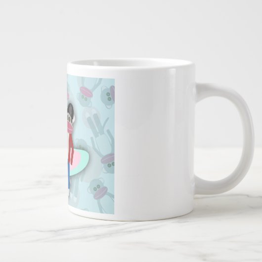 Fifties Sock Hop Sock Monkeys Grote Koffiekop (Rechts)