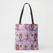 Fifties Sock Monkey Mania Tote Bag (Voorkant)