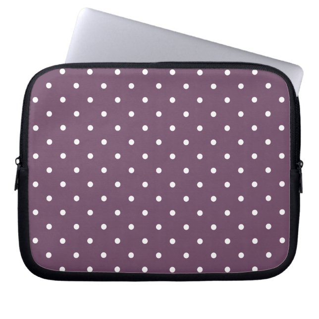 Fifties Stijl Paarse pooldot-laptop/iPad 2-Hoesje Laptop Sleeve (Voorkant)