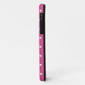 Fifties Stijl Roze Flambe Polka Dot iPhone 5/5S Ca Case-Mate iPhone Case (Achterkant/links)