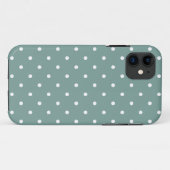 Fifties Style Blue Polka Dot iPhone 5/5S Hoesje (Achterkant (horizontaal))