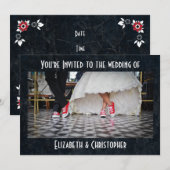 Fifties Style Diner Red Shoes Weddenschap Kaart (Voorkant / Achterkant)