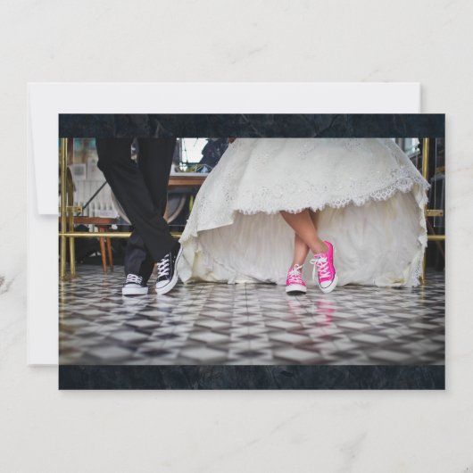 Fifties Style Diner Wedding Kaart (Achterkant)