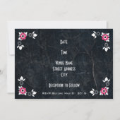 Fifties Style Diner Wedding Kaart (Achterkant)