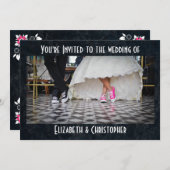 Fifties Style Diner Wedding Kaart (Voorkant / Achterkant)