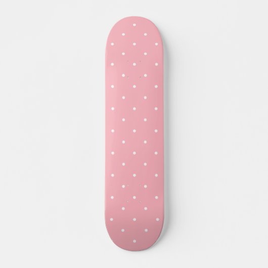 Fifties Style Pink Polka Dot Skateboard (Voorkant)