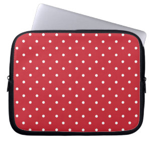 Fifties Style Red Polka Dot-laptop/iPad 2-Hoesje Laptop Sleeve