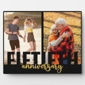 Fiftieth Jubileum Overmaatse Typografie 2 Foto Fotoplaat (Voorkant)