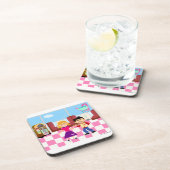 Fifts Sock Hop Diner Cartoon Retro Design Drankjes Onderzetter (Rechterzijde)