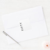 Fifty 50th Birthday Party Vierkante Sticker (Envelop)
