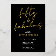 Fifty and Fabulous 50th Birthday