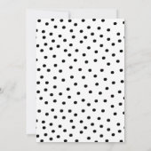 Fifty and Fabulous Black Hot Pink 50th Birthday Kaart (Achterkant)