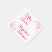 Fifty and Fabulous Modern 50th Birthday Party Servet (Hoek)